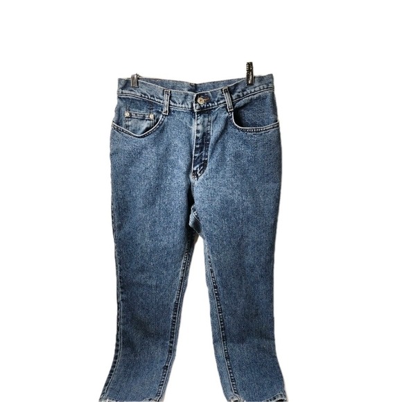Lee Denim - Lee WomensJeans Riveted Medium Wash Denim Classic Fit Straight Leg 13 Petite‎